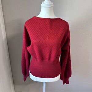 Elegant Red Women's Sweater
